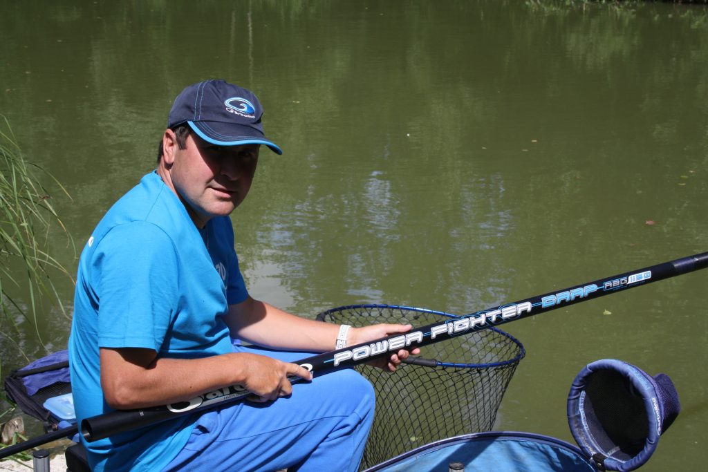 Laurent Emonet et la Garbolino Power Fighter Carp