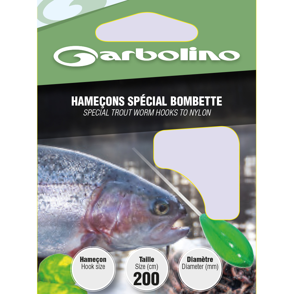 hameçons spécial bombette Garbolino