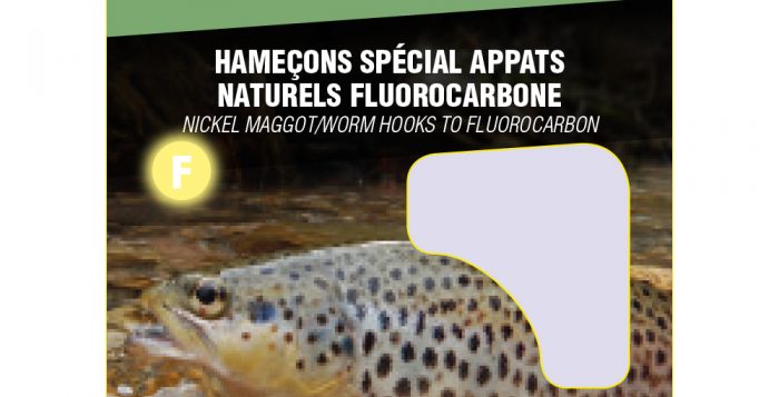 hameçons appâts naturels Garbolino fluorocarbone