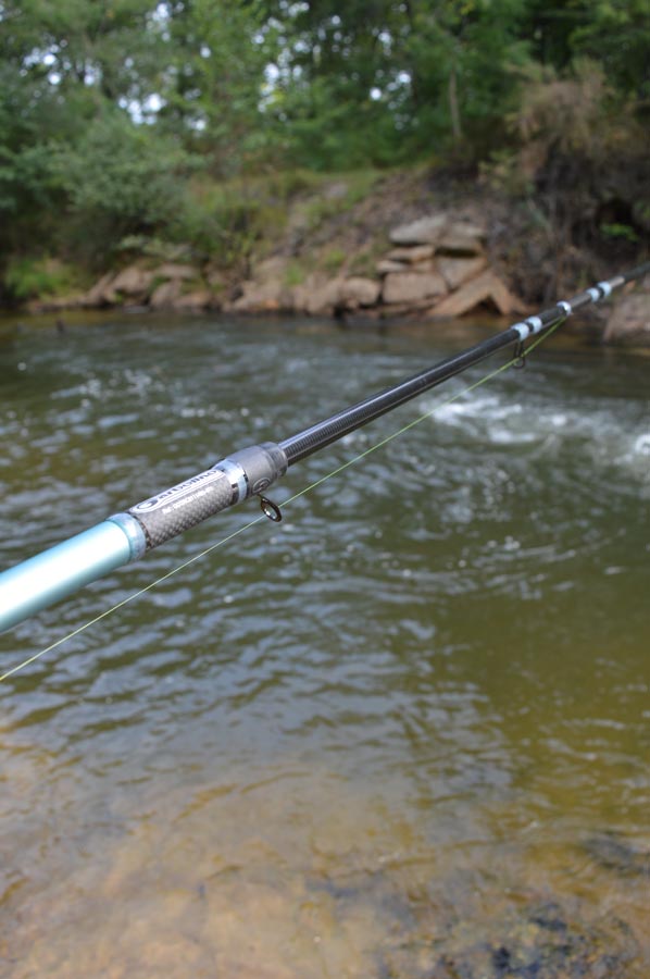 Ensemble pêche Truite / Toc, canne Garbolino téléréglable + Moulinet  Shimano 2 000 + Nylon