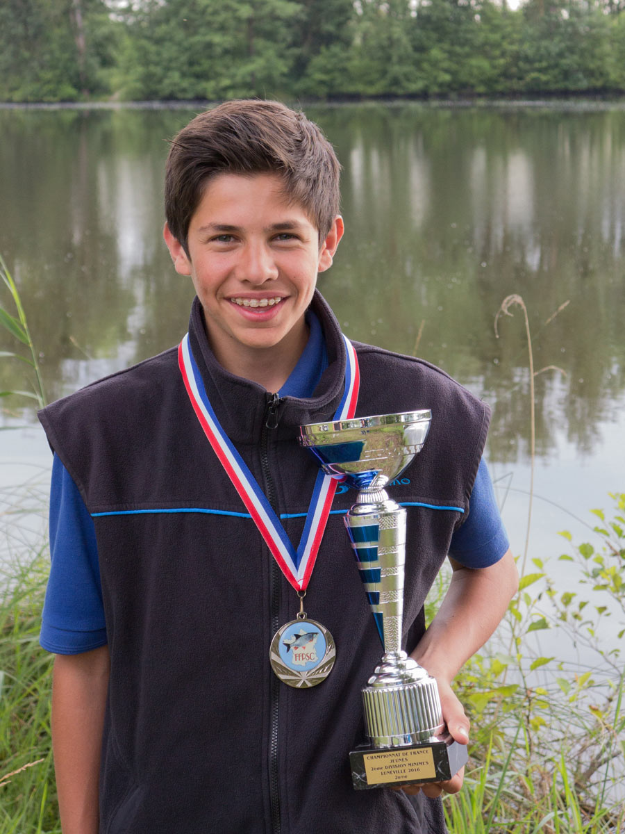 Pierre-CZEKALSKI championnat jeunes pêche coup podium médaille coupe