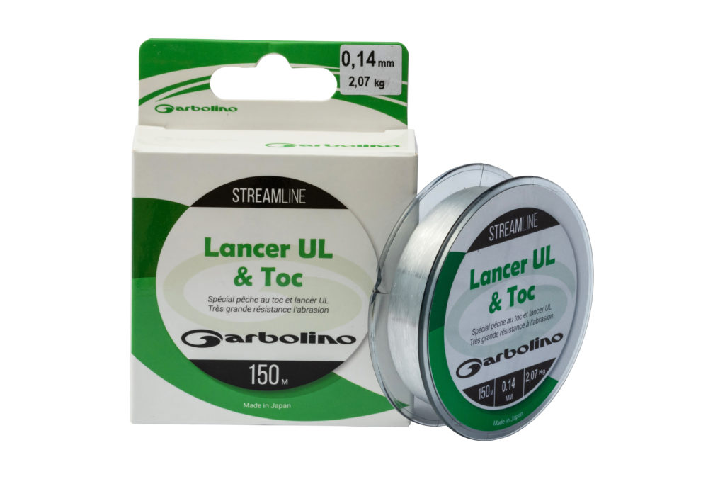 fil de pêche truite au toc bas de ligne Garbolino Streamline Fluorocarbone truite leurre nylon crystal