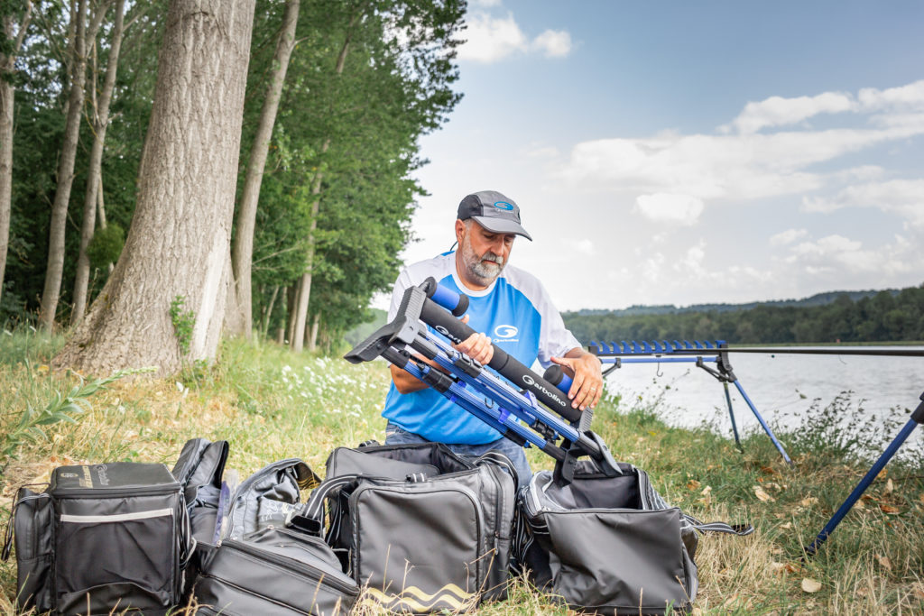 équipement pêche au coup avec le sac de transport rouleaux XL Garbolino