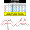 SIZING CHART WINDPROOF WEBSITE