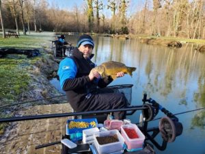 Pêche au coup en hiver